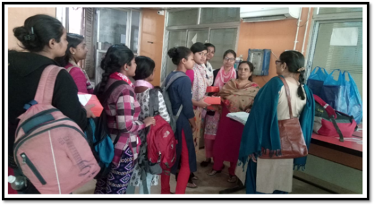 Lunch Box being distributed to Students