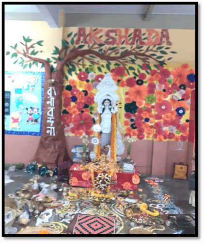 SARASWATI PUJA CELEBRATION IN THE HOSTEL