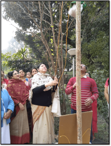 FLAG HOISTING IN THE HOSTEL AS PART OF REPUBLIC DAY CELEBRATIONS